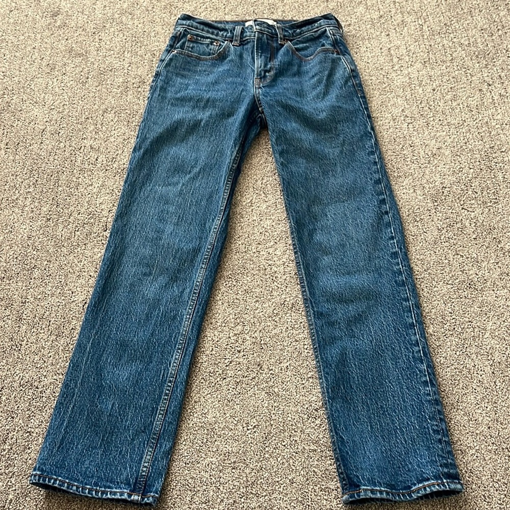 A&F straight leg jeans, OOS
